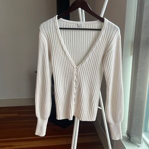 Wilfred cream white cardigan